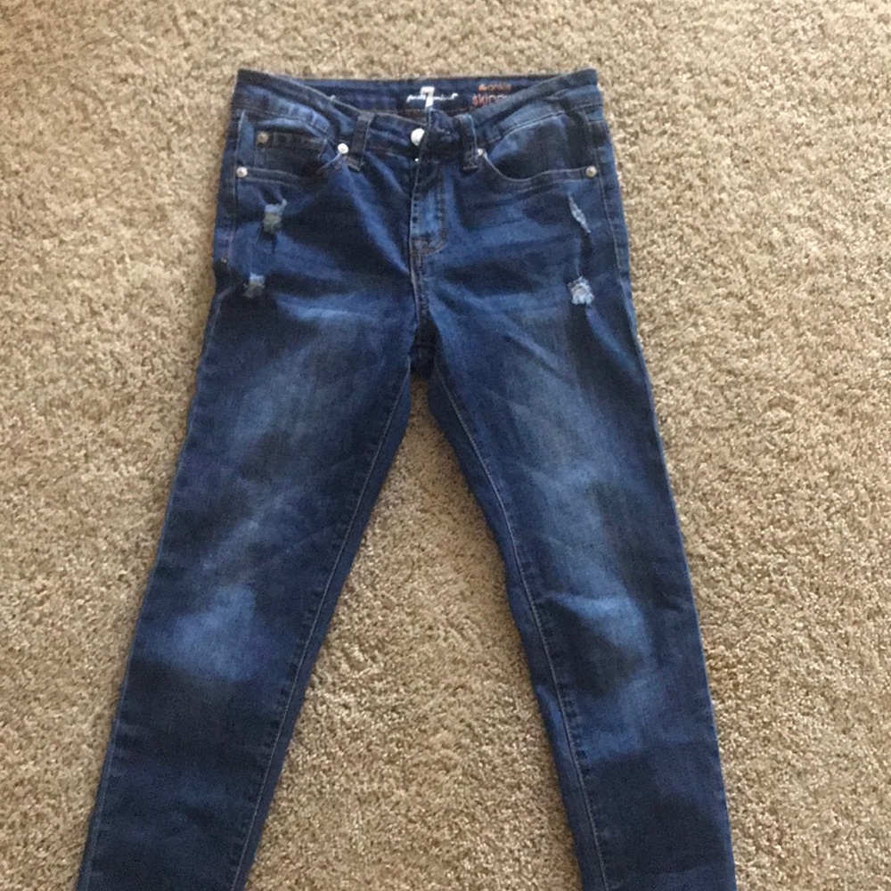 Girls Ankle Skinny Jeans